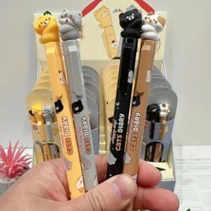 NEW Set of Two Kawaii Cat Gel Pens
